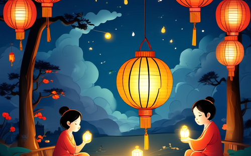 How do you play lantern riddles during the Mid-Autumn Festival?