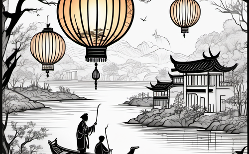 How is the Lantern Festival with riddles celebrated?