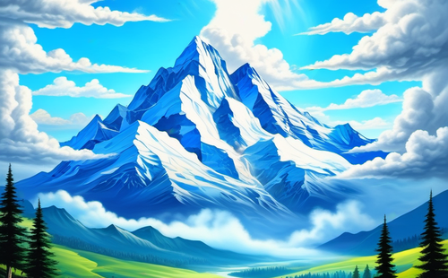 What character is it when four sides are mountains and all mountains are connected?