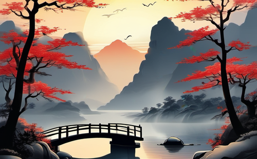 What are couplets describing Chinese characters?