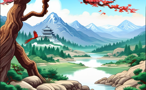 What is the evolution process of the character 山 in Chinese characters?