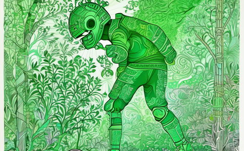 What is the riddle 'Goalkeeper plays one character'?